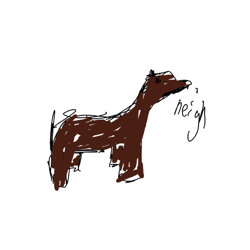 Horse drawing by GhoulBeing