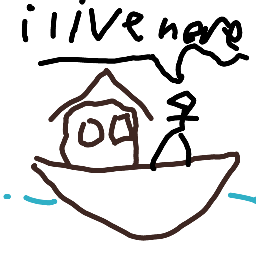 Houseboat drawing by common loon