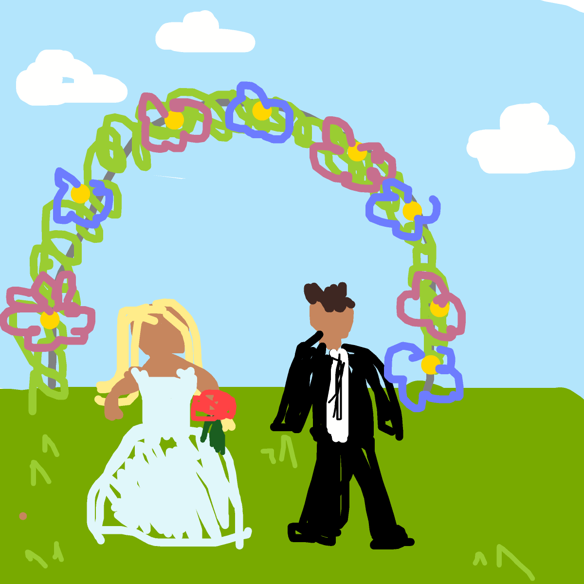 Wedding drawing by oxox