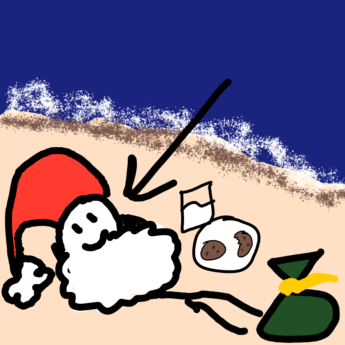 Santa drawing by ismael