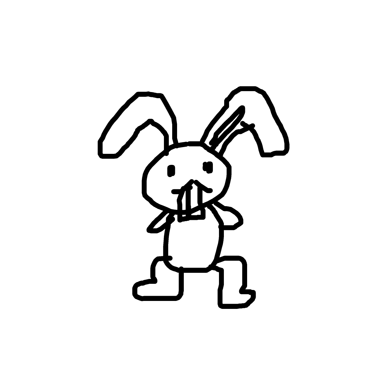 Rabbit drawing by honey crisp