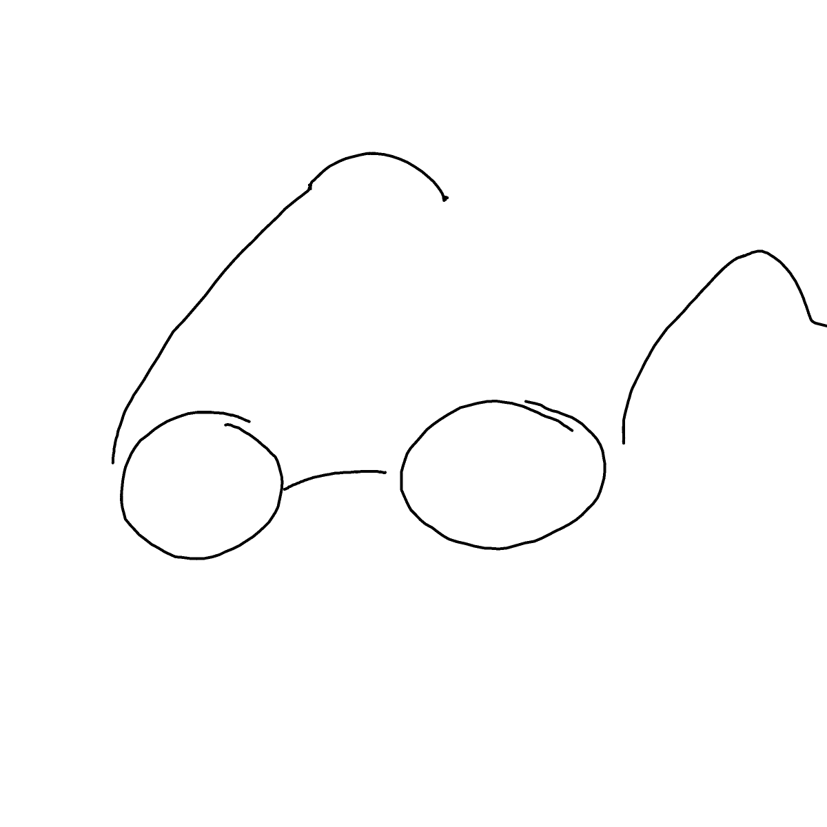 Glasses drawing by Shandi