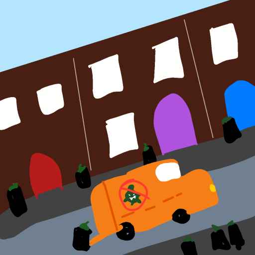 Garbage Truck drawing by conn0rr