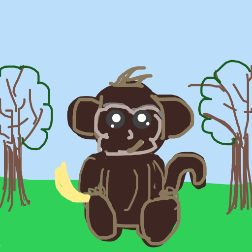 Monkey drawing by oxox