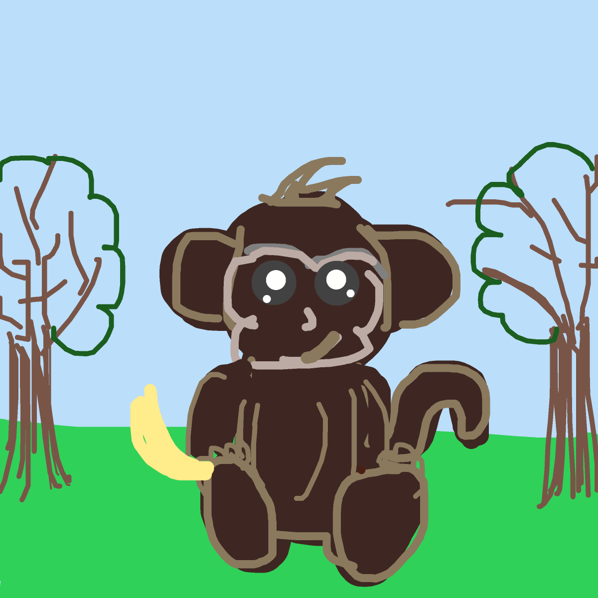 Monkey drawing by oxox