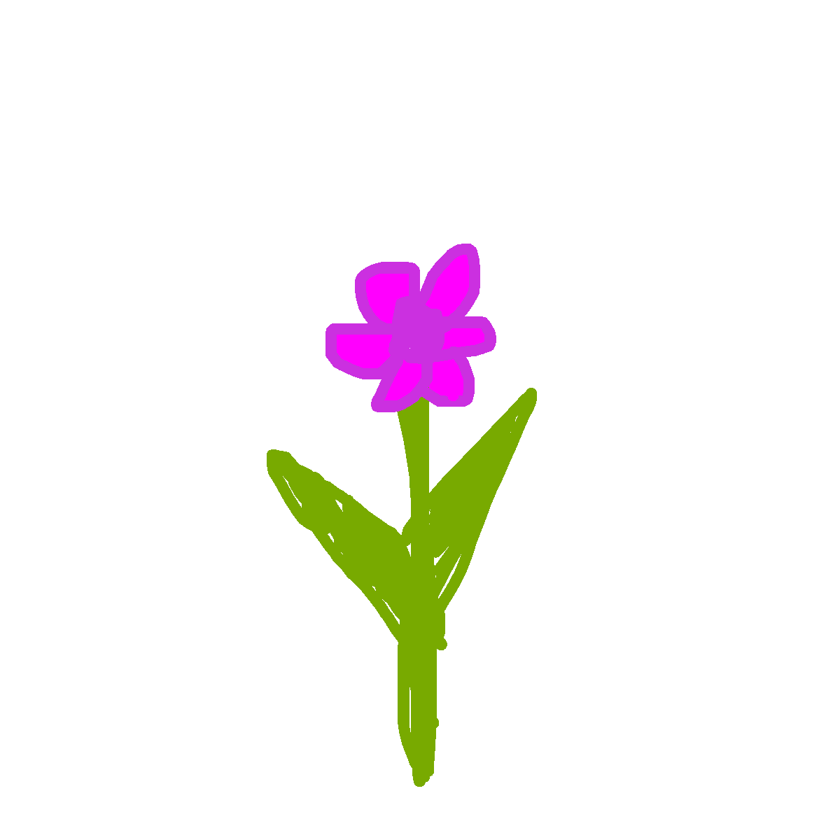 Flower drawing by color-olive-web