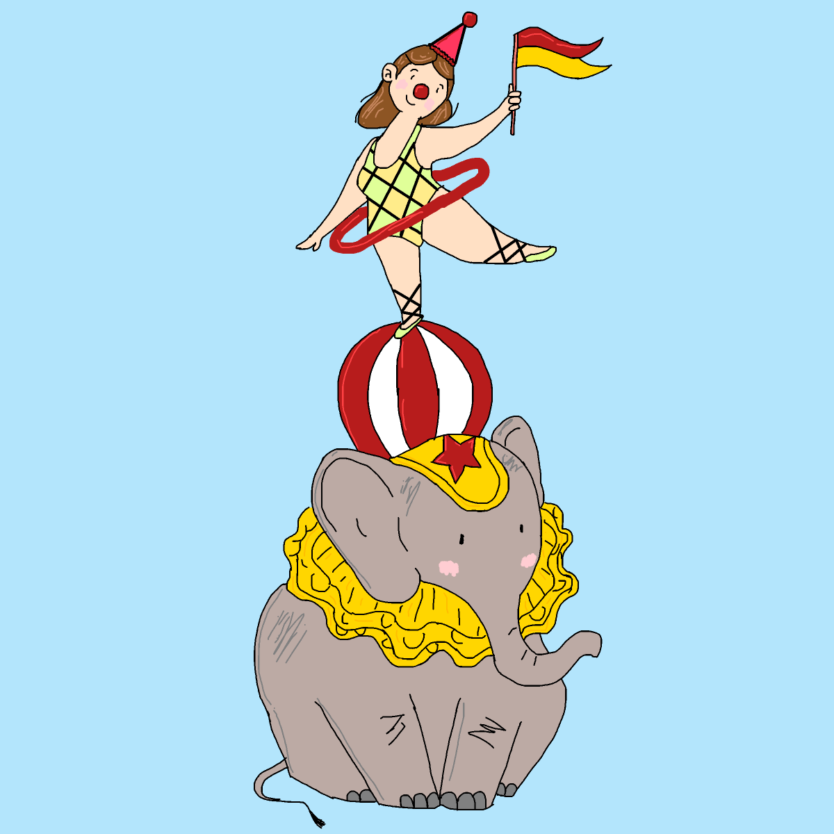 Circus drawing by spleenonlean