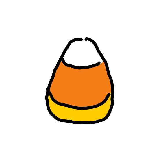 Candy Corn drawing by Juliezzz