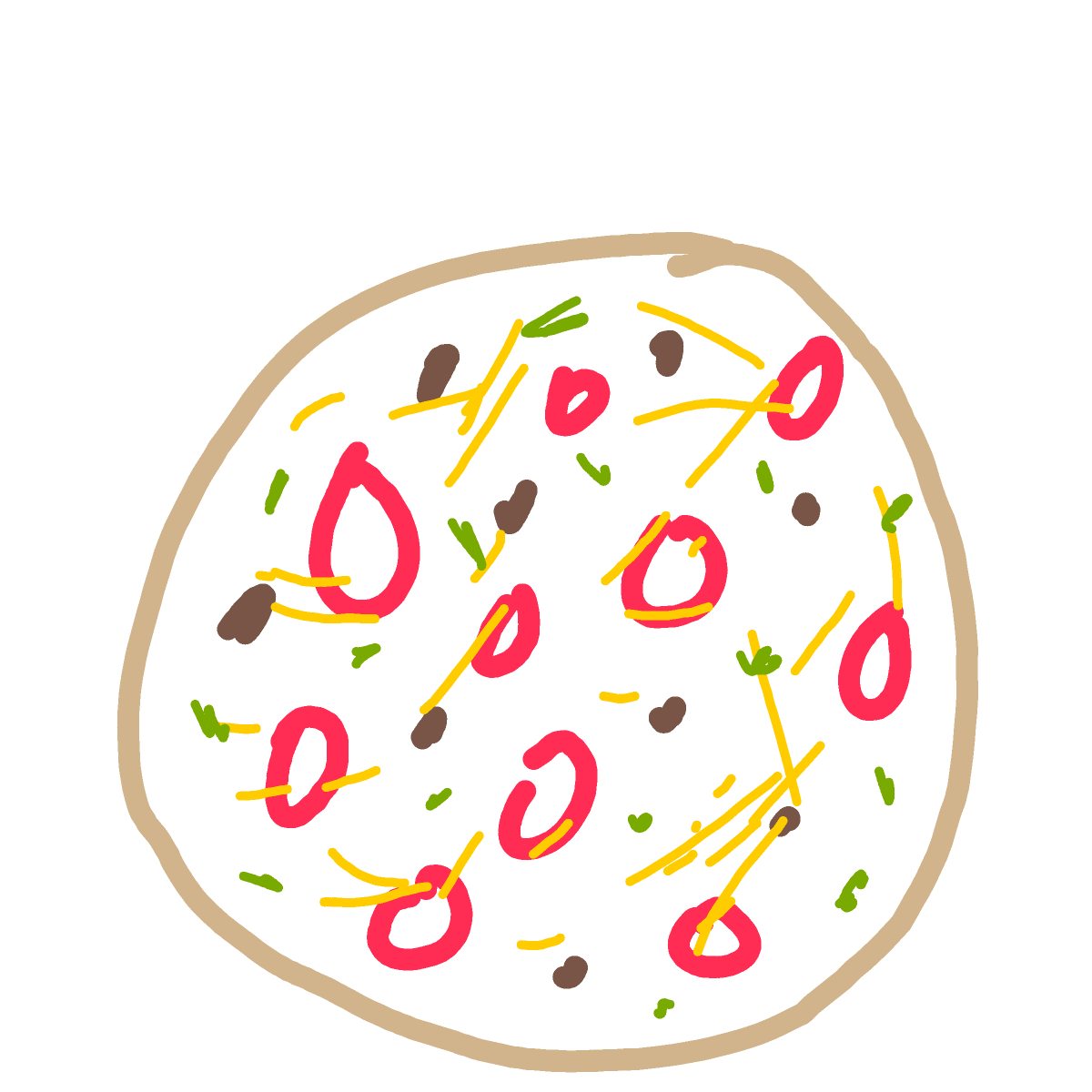 Pizza drawing by coal-mild-peace