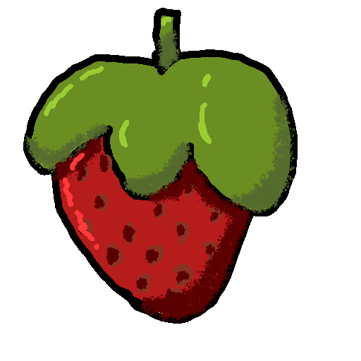 Strawberry drawing by panda girl