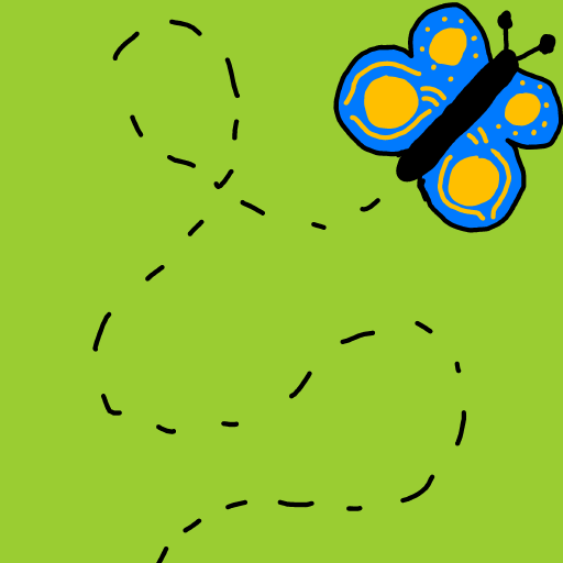 Butterfly drawing by Purokushi