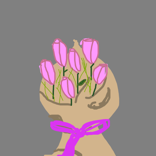 Bouquet drawing by edge-coal-earth