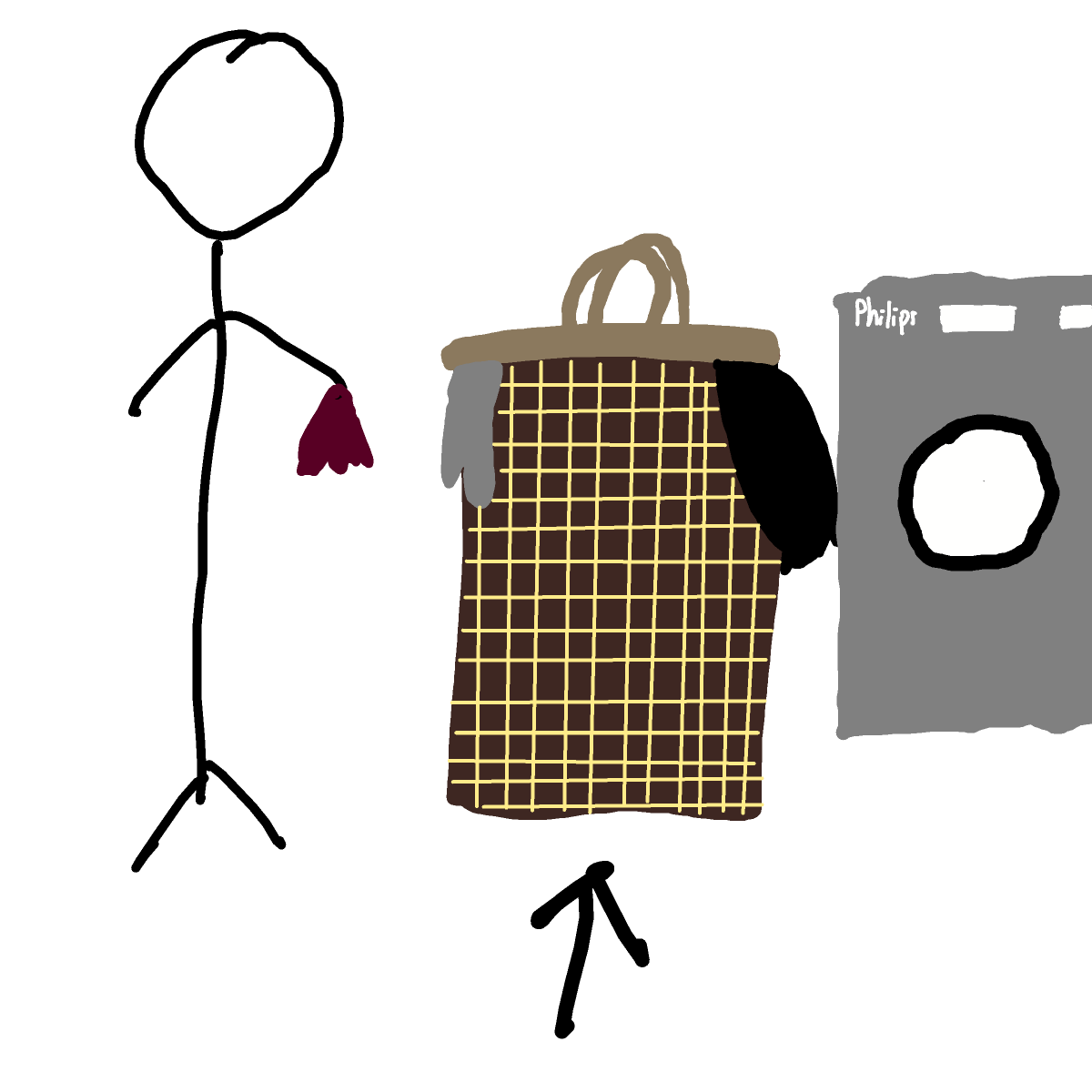 Laundry Bin drawing by godor