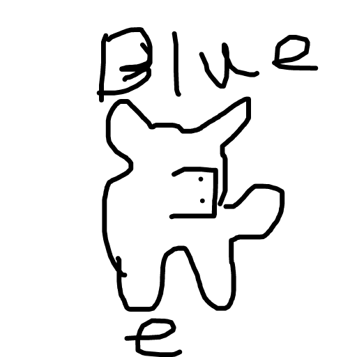 Bluey drawing by delta-solid-eye