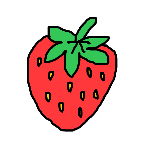 Strawberry drawing by tandman