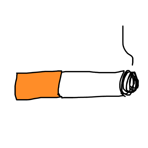 Cigarette drawing by drewbenruben