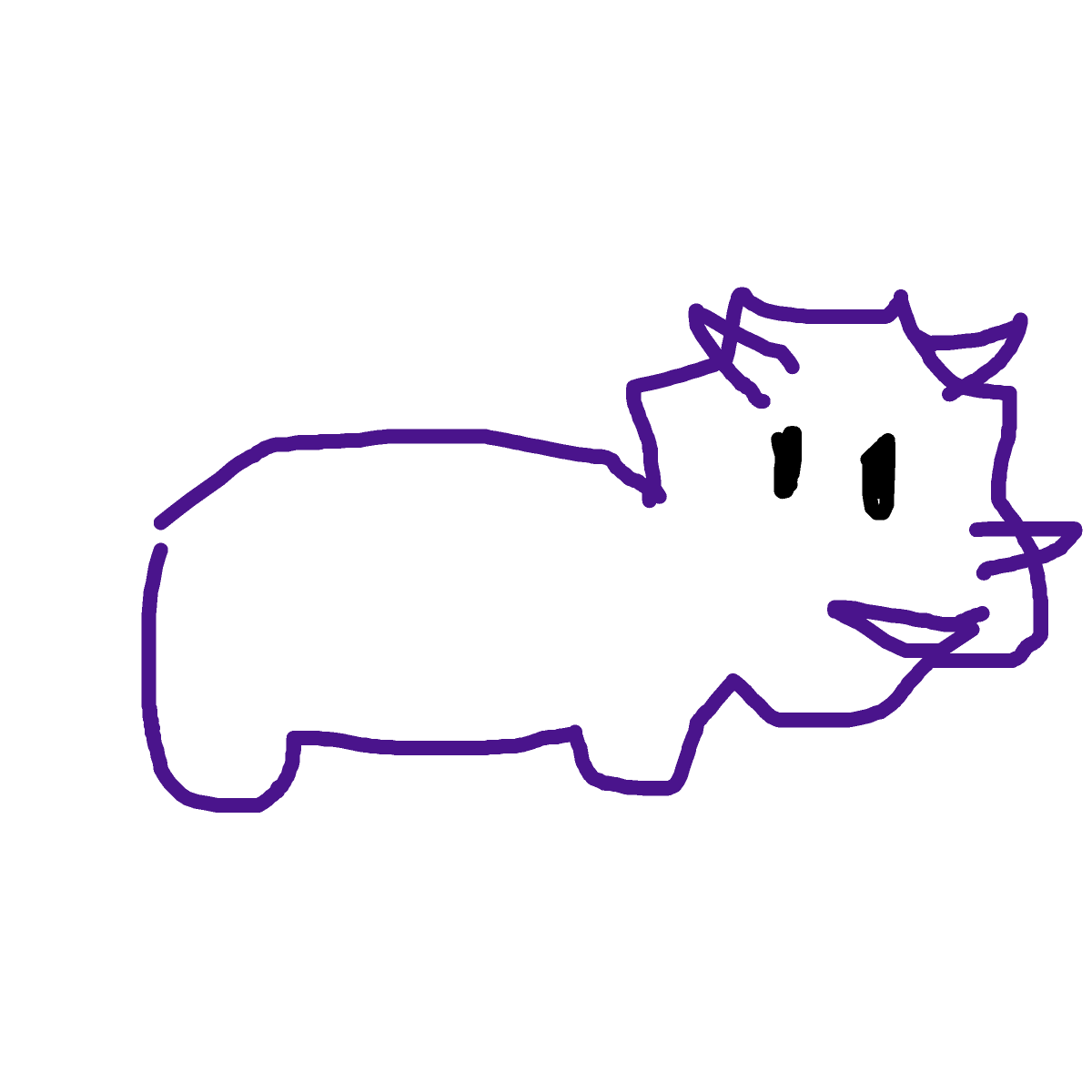 Triceratops drawing by sure-mega-pride
