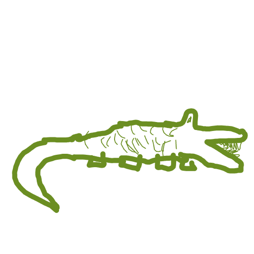 Crocodile drawing by Mr Doodles