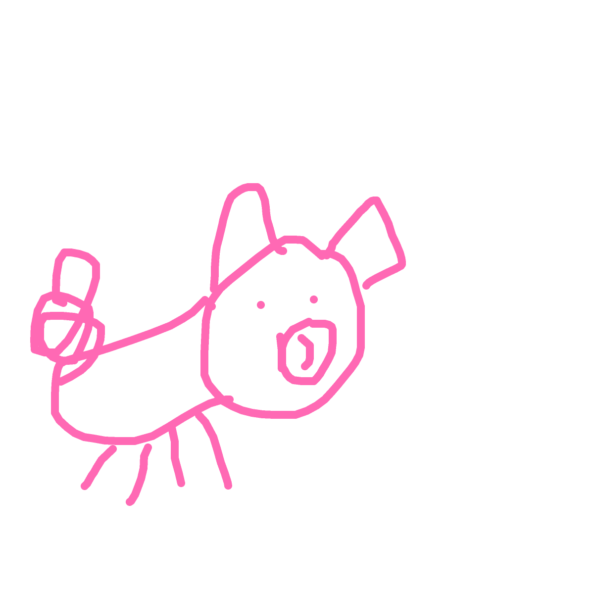 Pig drawing by mjos