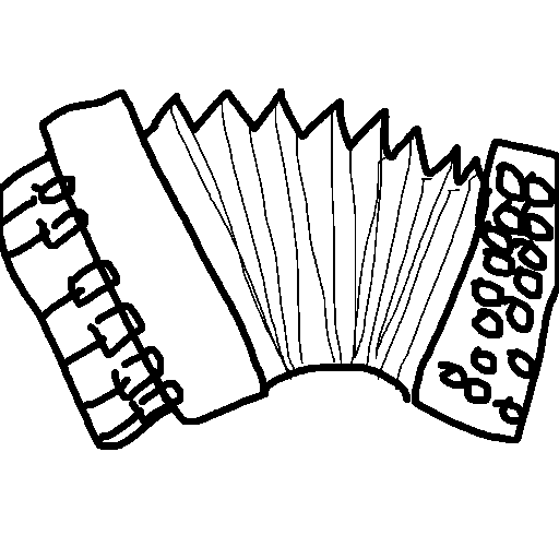 Accordion drawing by mikestam195