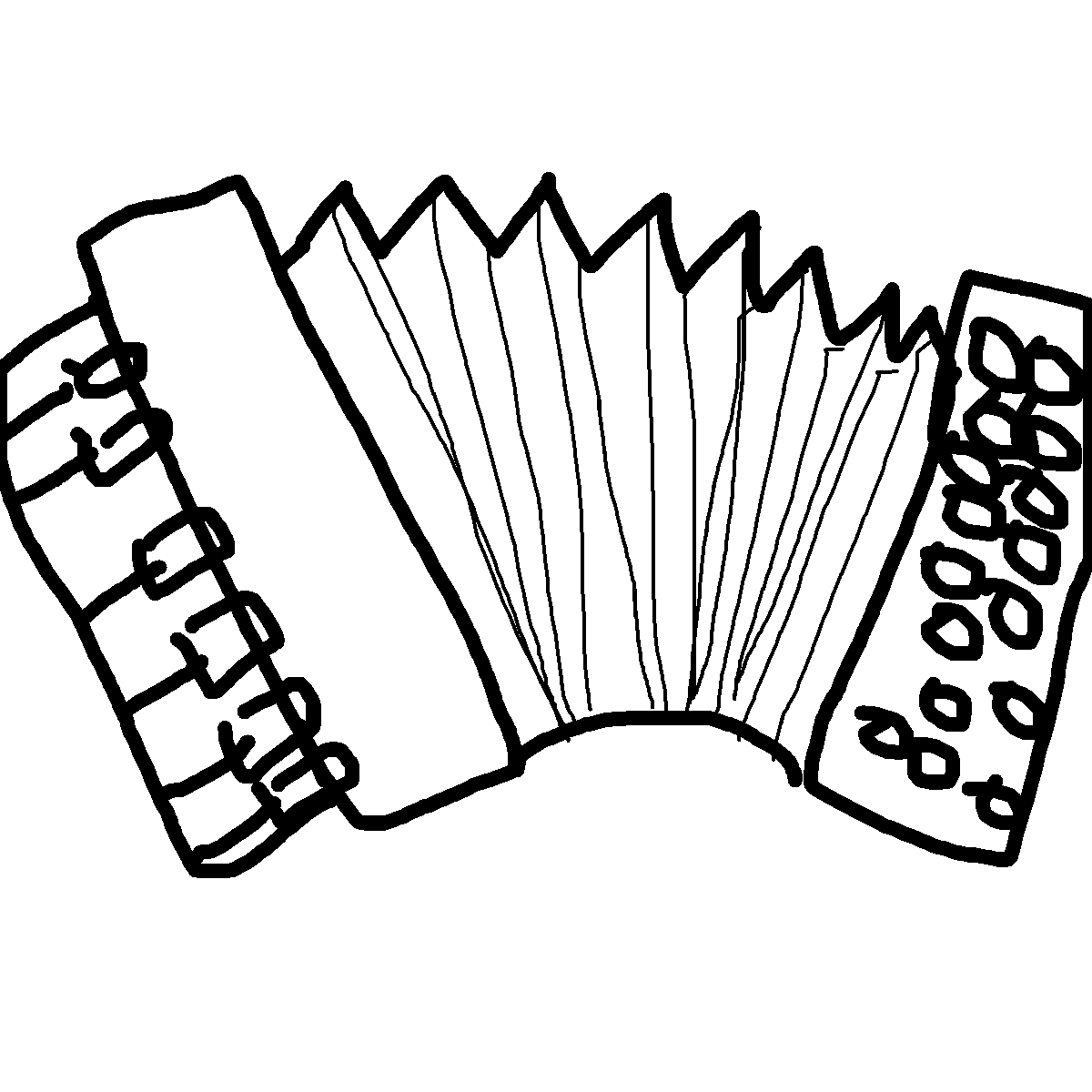 Accordion drawing by mikestam195