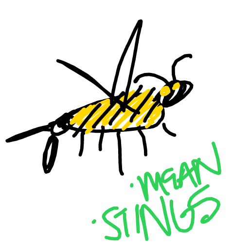 Wasp drawing by sun-rose-drive