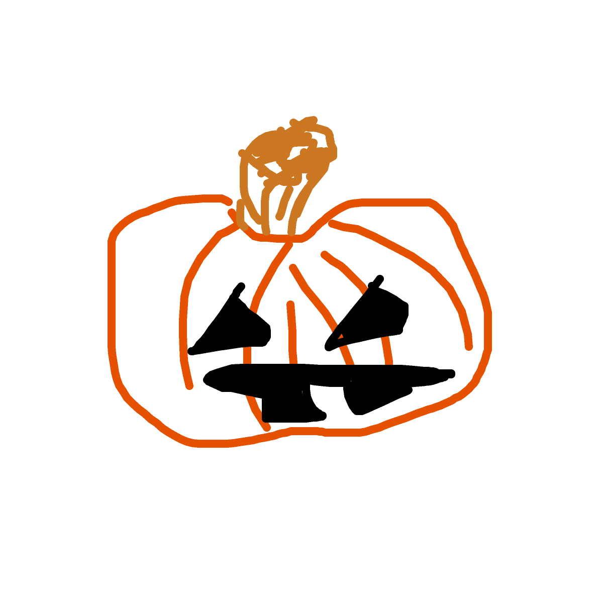Pumpkin drawing by babitheartist