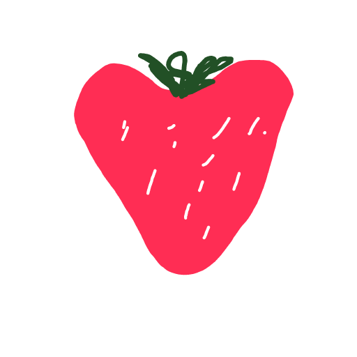 Strawberry drawing by cream-live-style