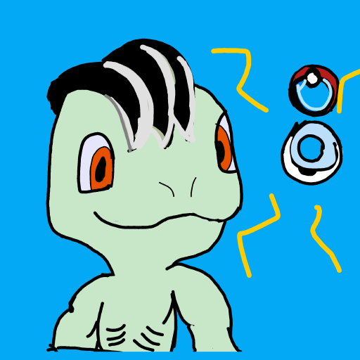 Machop drawing by Placebo