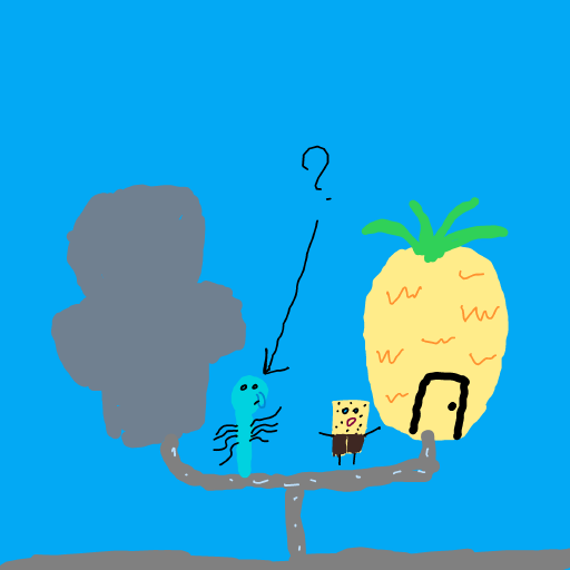 Squidward drawing by godor