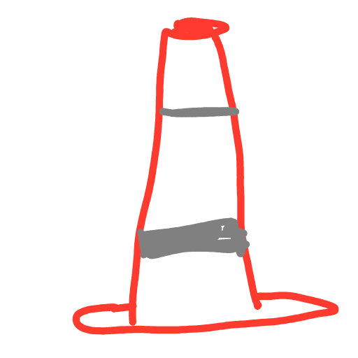 Traffic Cone drawing by coal-mild-peace