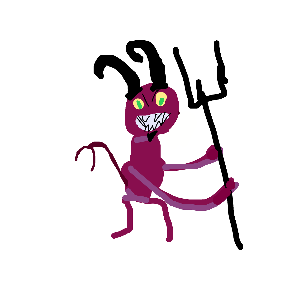 Demon drawing by drawingshepherd