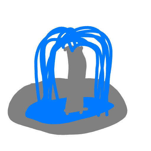 Fountain drawing by sonic-amber-way