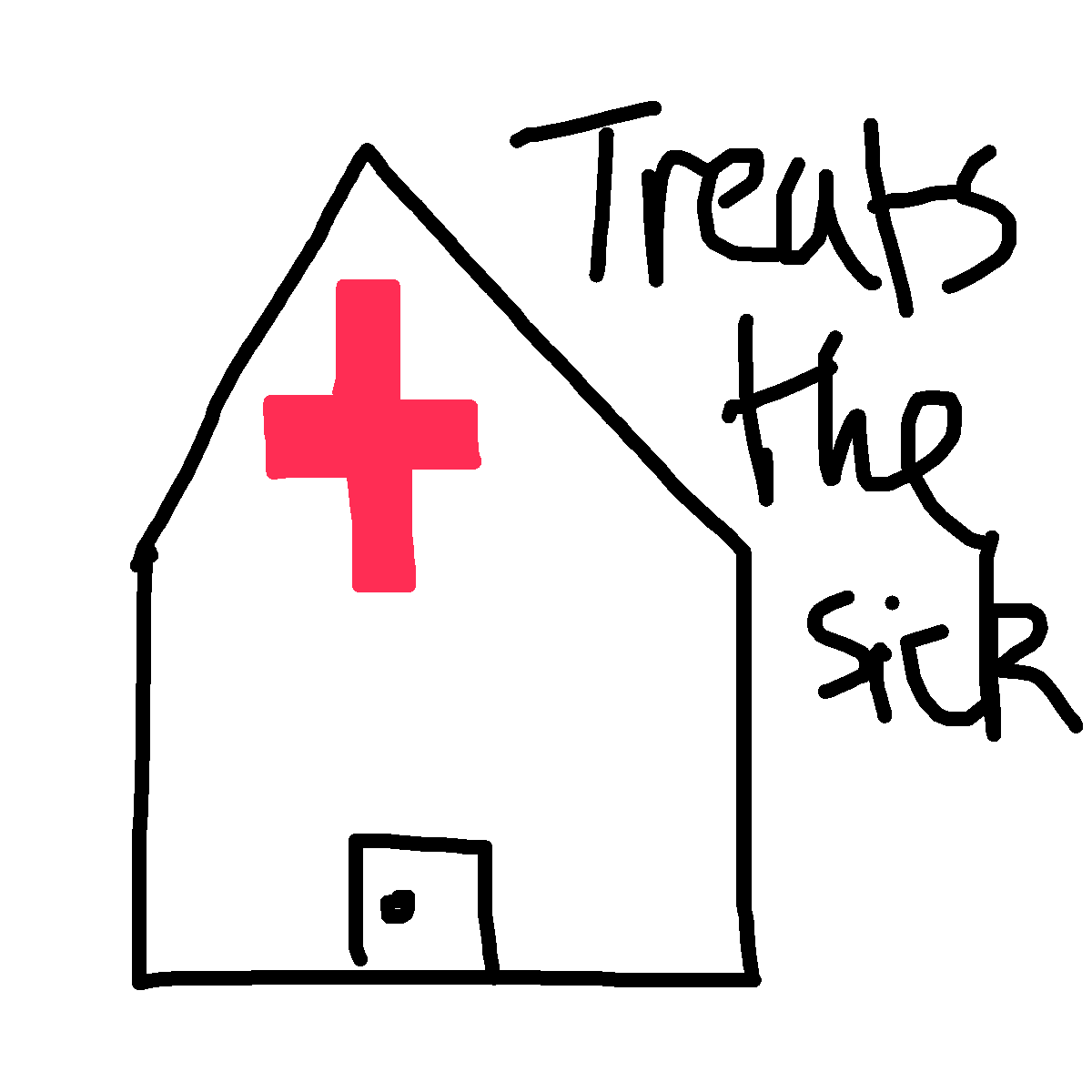 Hospital drawing by mikestam195