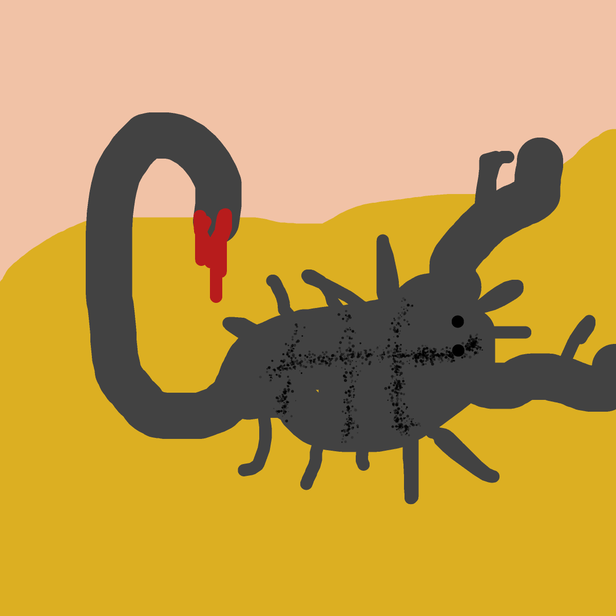 Scorpion drawing by nice-draw-designer