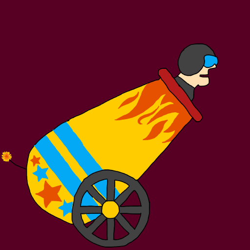 Human Cannonball drawing by monthra
