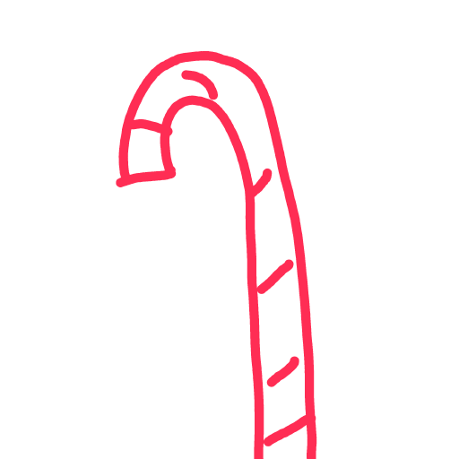 Candy Cane drawing by coal-mild-peace