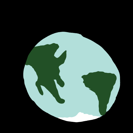Earth drawing by Shandi