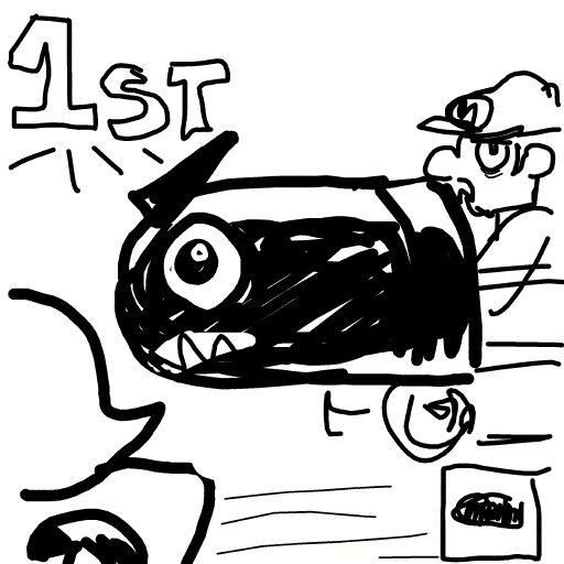 Bullet Bill drawing by loumeister