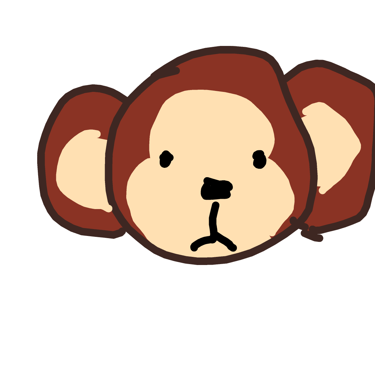 Monkey drawing by Juliezzz