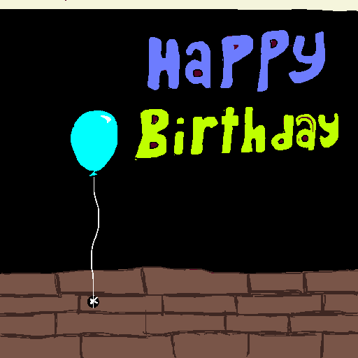 Balloon drawing by pancakes palette