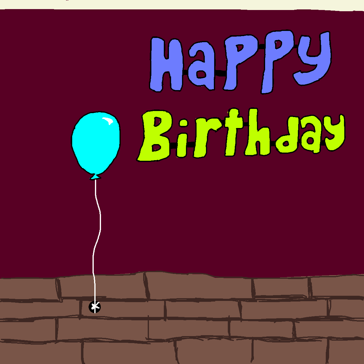 Balloon drawing by pancakes palette