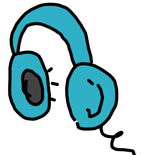 Headphones drawing by Juliezzz
