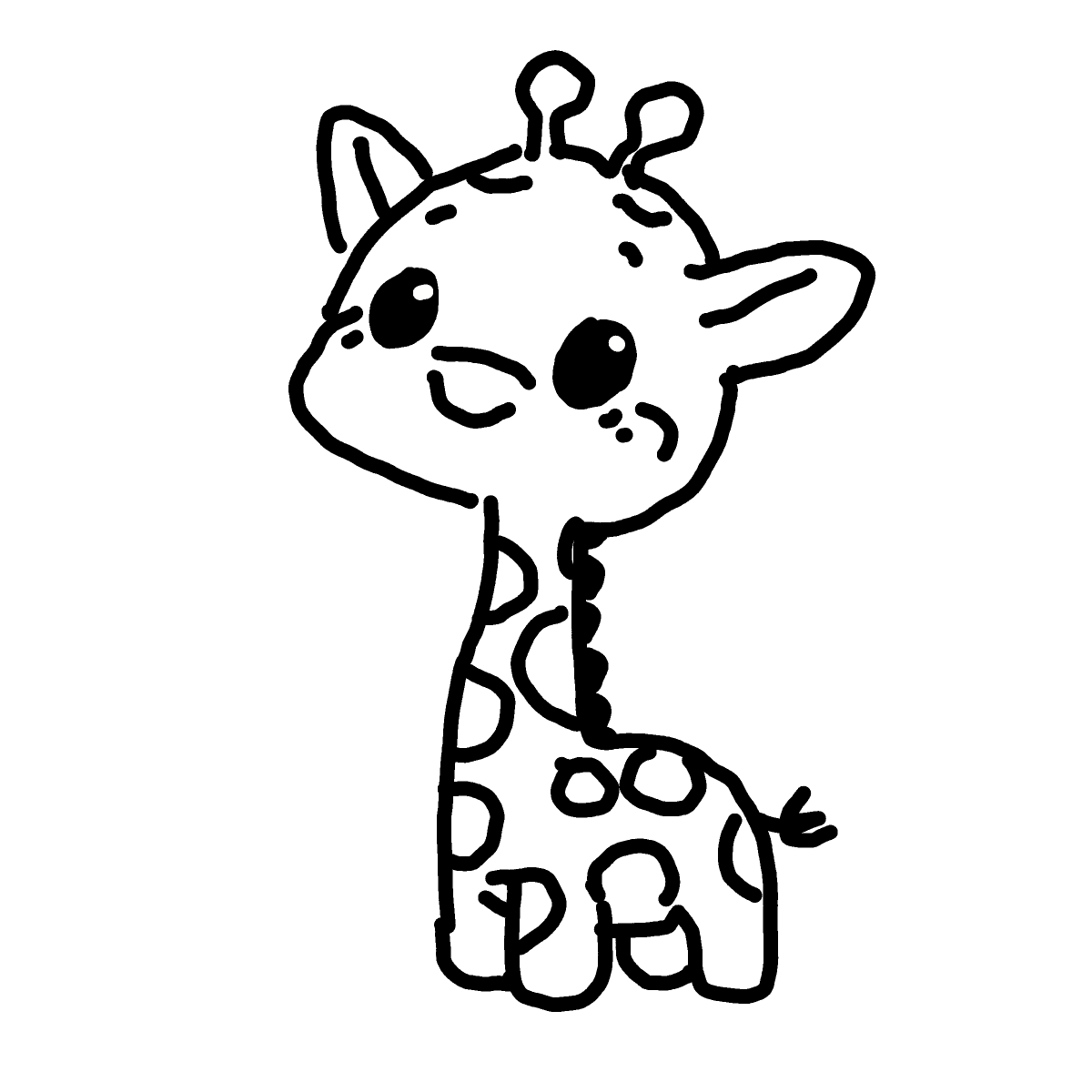 Giraffe drawing by Guardianoflives