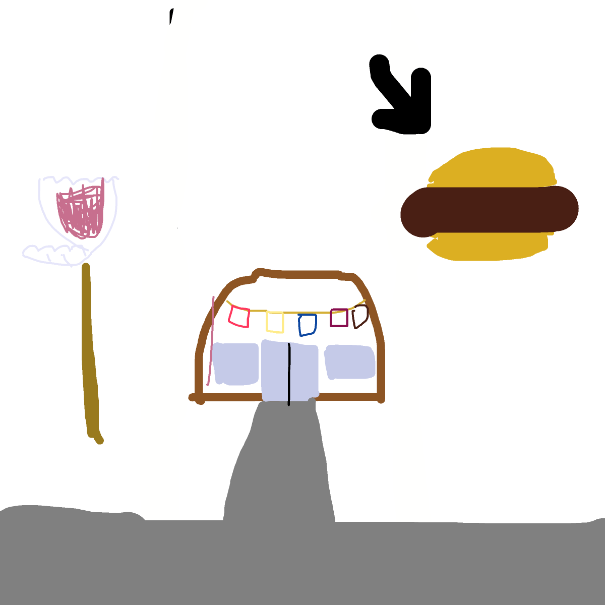 Krabby Patty drawing by wave-zest-painter