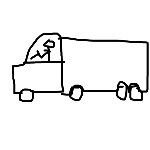 Truck drawing by skye