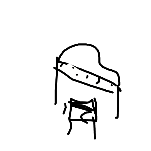 Piano drawing by laiaaaaa