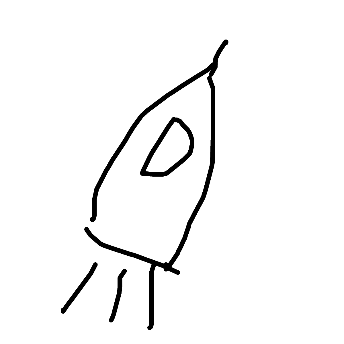 Rocket drawing by dawn-omega-bard