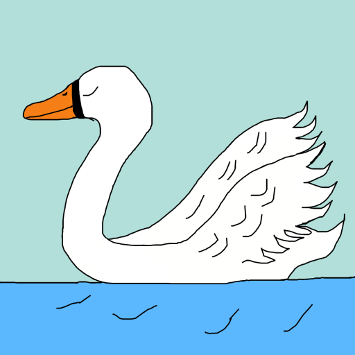 Swan drawing by krissywissy