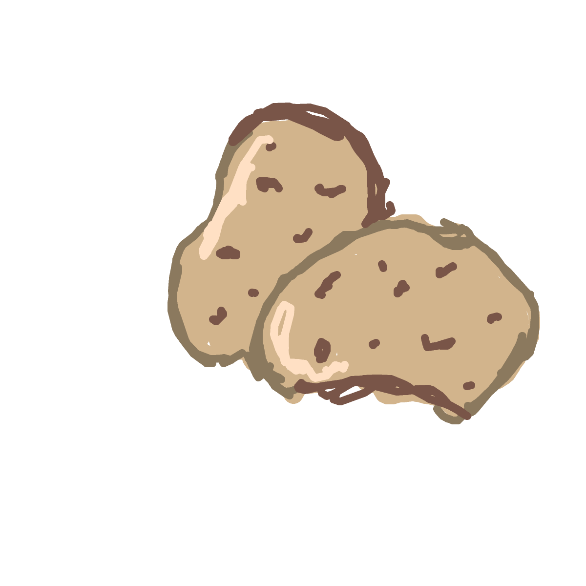 Potato drawing by Dada